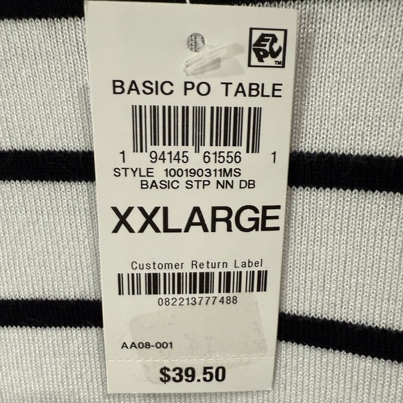 Style & Co Sweater Knit Crewneck Long Sleeve Black White Striped Size XXL NWT - Picture 5 of 11